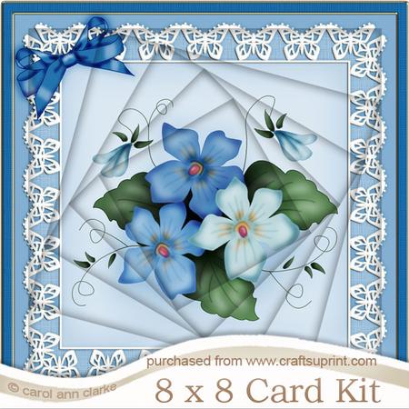 8 x 8 Pretty Viola Twisted Tunnel Card Kit