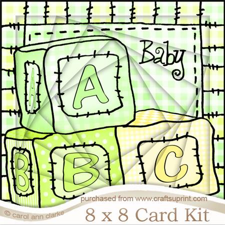 8 x 8 Baby Blocks Twisted Tunnel Card Kit