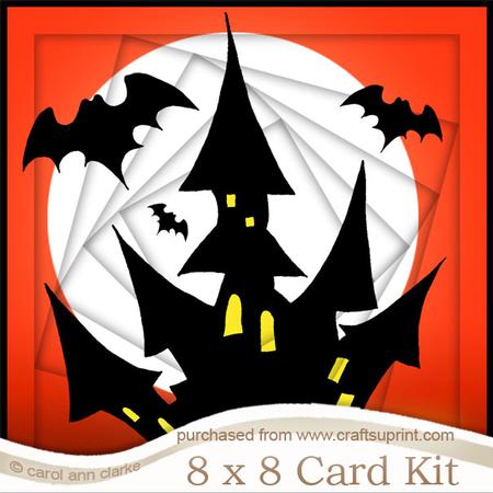 8 x 8 a Haunting We Will Go Twisted Tunnel Card Kit