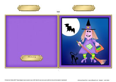 A Haunting We Will Go Cut and Fold Card