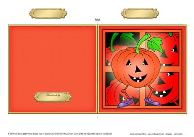 A Haunting We Will Go Cut and Fold Card