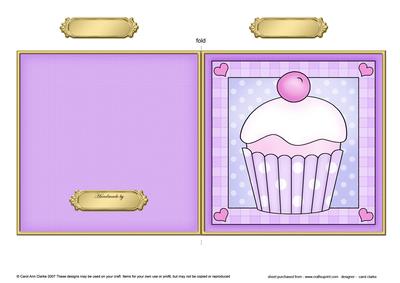 Cupcake Cut and Fold Card