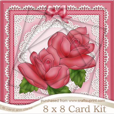 8 x 8 Just Roses Twisted Tunnel Card Kit