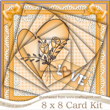 8 x 8 Love Heart Twisted Pyramage Kit