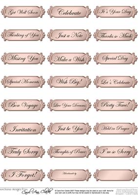 A 2nd Set of Metallic Everyday Mixed Greetings Text Plates