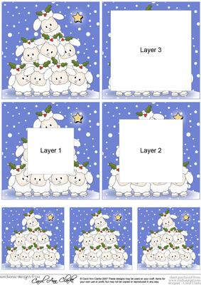 Merry Christmas to Ewe! Tunnel Topper