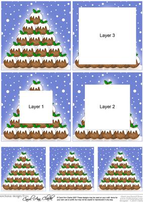 Christmas Pudding Tree Tunnel Topper