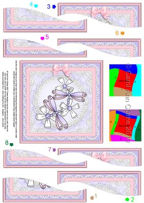 Dreamy Dragonflies Quick Card with Wavy Spiral Side Stacker