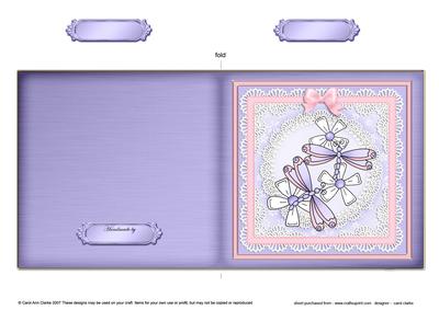 Dreamy Dragonflies Cut and Fold Quick Card