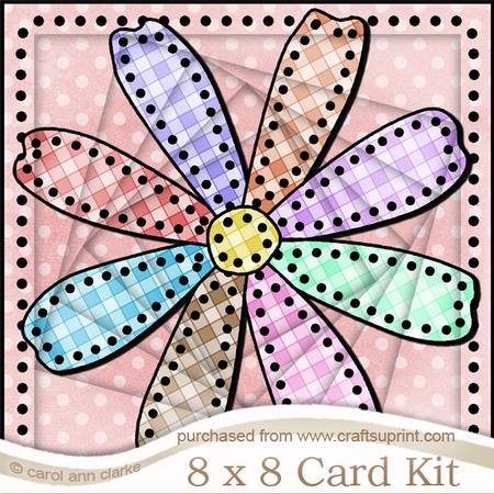 8 x 8 Patchwork Petals Twisted Tunnel Card Kit