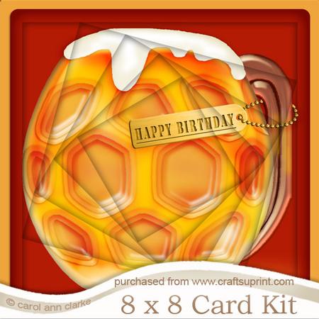 8 x 8 Mine's a Pint!! Twisted Tunnel Card Kit