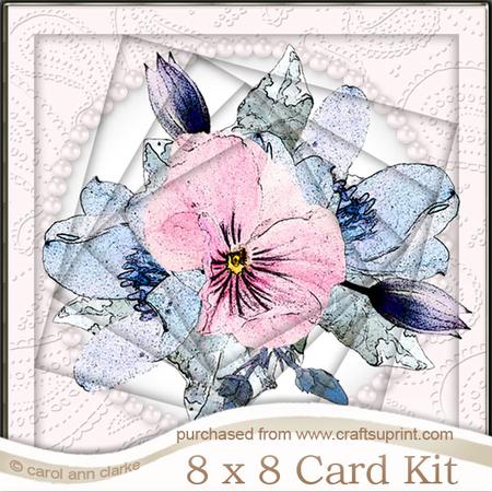 8 x 8 Posy and Pearls Twisted Tunnel Card Kit
