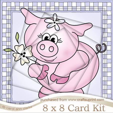 8 x 8 Princess Piggywig Twisted Tunnel Card Kit