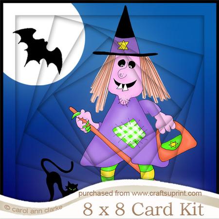 8 x 8 a Haunting We Will Go Twisted Tunnel Card Kit