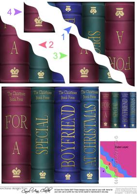 Christmas Books - Wavey Corner Stacker