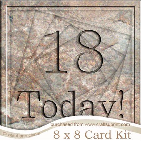8 x 8 18 Today! Set in Stone Twisted Tunnel Card Kit