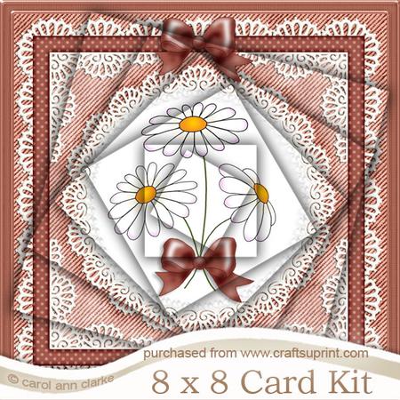 8 x 8 Kit Denim and Daisies with Twisted Pyramage