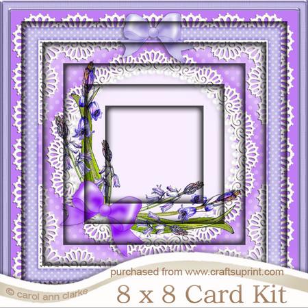 8 x 8 Bluebells Tunnel Card Kit