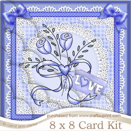 8 x 8 Lovely Roses Kit with Scalloped Corners