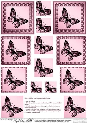 Butterfly Pyramage Sheet