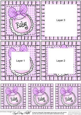 Baby Girl Bib Tunnel Topper