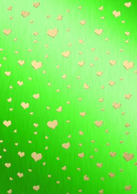 Metallic Romantic Hearts Matching Backing Paper Kit
