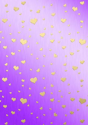 Metallic Romantic Hearts Matching Backing Paper Kit