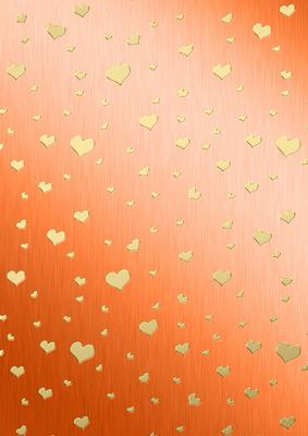 Metallic Romantic Hearts Matching Backing Paper Kit