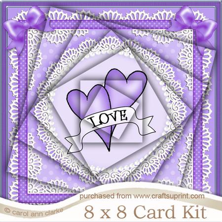 8 x 8 Love Hearts Twisted Pyramage Kit