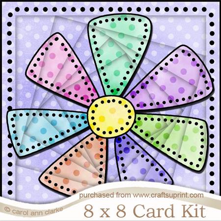 8 x 8 Patchwork Petals Twisted Tunnel Card Kit