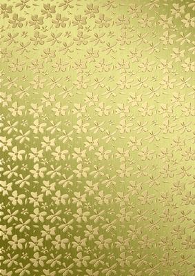 Gold Metallic Flowers Matching Backing Paper