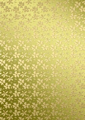 Gold Metallic Flowers Matching Backing Paper