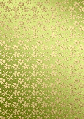 Gold Metallic Flowers Matching Backing Paper
