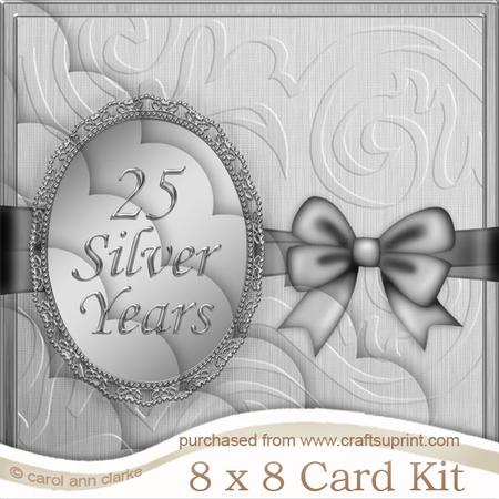8 x 8 25 Silver Years Kit with Scalloped Corners