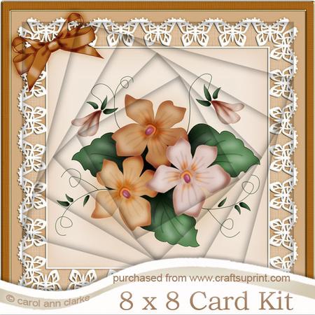 8 x 8 Pretty Viola Twisted Tunnel Card Kit