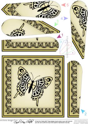 Big Butterfly Fan Pyramage Topper