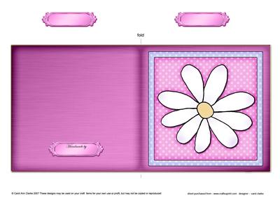 Daisy Cut and Fold Card
