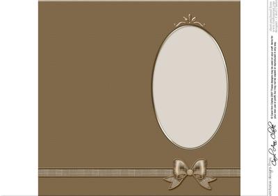 'metallic' Dl Fancy Bow Card Fronts or Insert