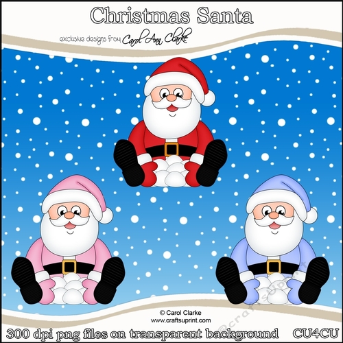 Christmas Santa - CU4CU Digital Clip Art Set