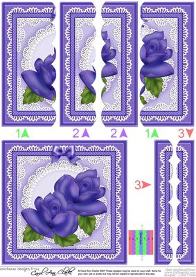 Just Roses Scallop Edge Side Stacker
