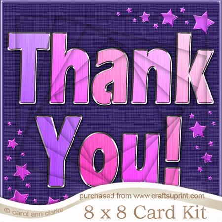 8 x 8 Thank You Twisted Tunnel Card Kit