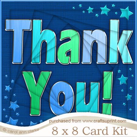 8 x 8 Thank You Twisted Tunnel Card Kit