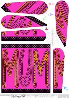 Mum Fan Pyramage Topper