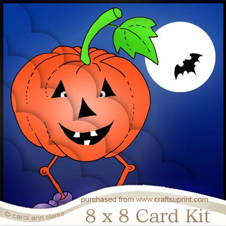 8 x 8 A Haunting we will Go Halloween Mini Kit with Scalloped Corners
