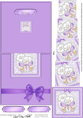 Fluttery Butterfly Easy Over the Edge Card N Spiral Pyramid
