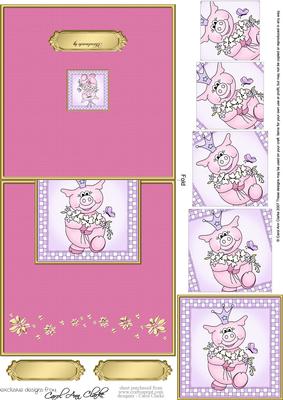 Princess Piggywig Easy Over the Edge Card N Spiral Pyramid