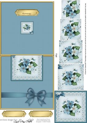 Pretty Viola Easy Over the Edge Card N Spiral Pyramid
