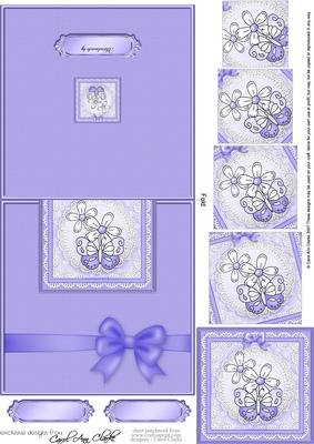 Fluttery Butterfly Easy Over the Edge Card N Spiral Pyramid