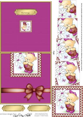 Robert's Flowers Easy Over the Edge Card N Spiral Pyramid