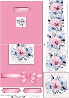 Posy and Pearls Easy Over the Edge Card N Spiral Pyramid